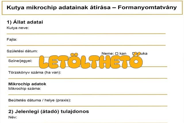 kutya chip átírás