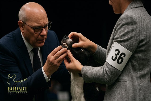kutya harapásának ellenőrzése kiállításon